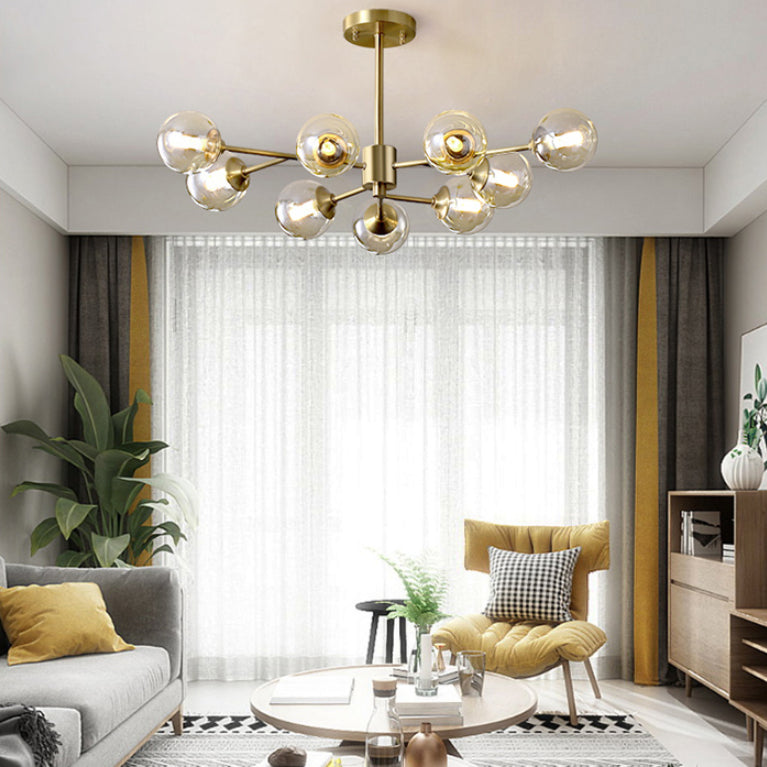 Modern Pendant Light Circular Chandelier Pendant Lighting Glass Pendant Chandelier