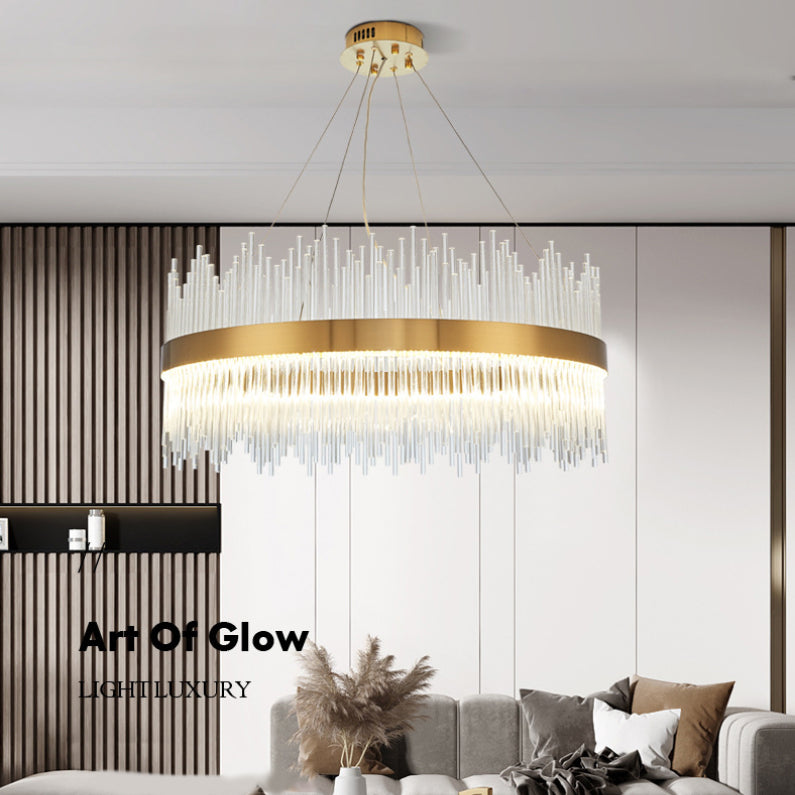 Luz de lujo moderno moderno simple led encogedor led lámpara luz para sala de estar dormitorio de comedor