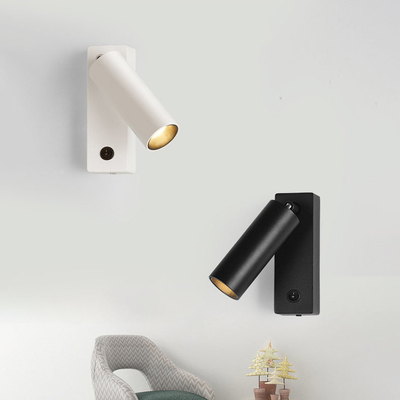 Metal Cylinder Wall Lighting Fixture Minimalist Style LED Wall Mount Light Fixture