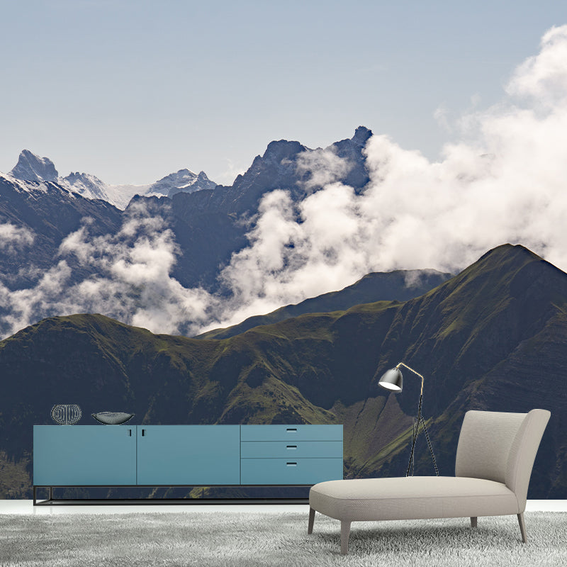 Steep Mountain Full Size Waterproofing Contemporary Wall Covering for Office