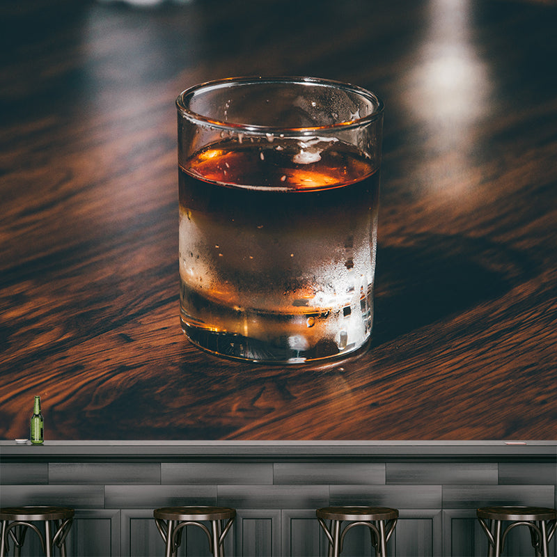 Contemporary Bar Mural Wallpaper for Commercial Use, Personalized Size Available