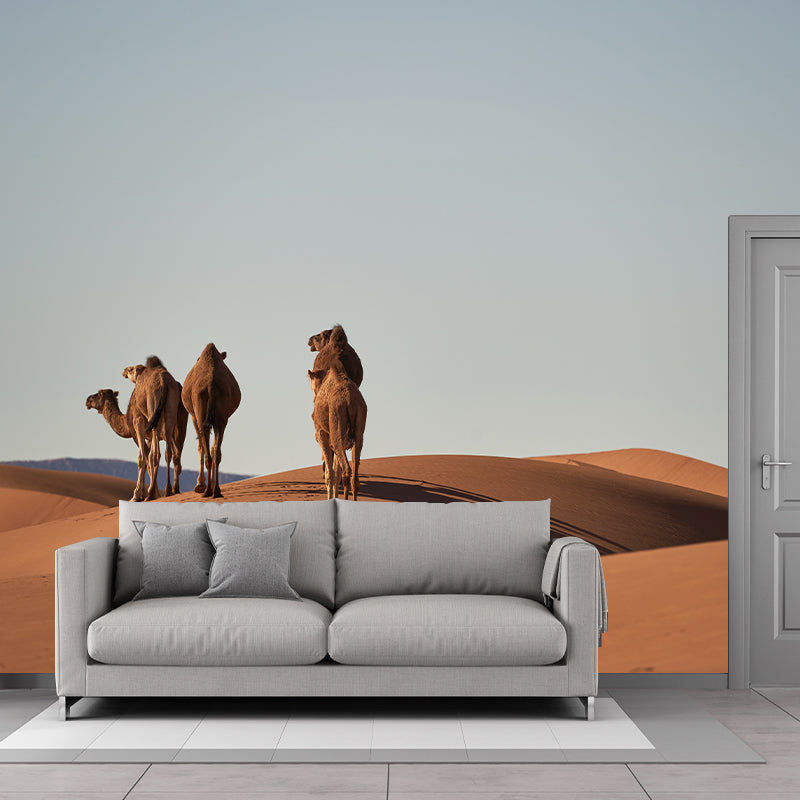 Desert Mural Wallpaper for Decoration Simplicity Living Room Wall Covering