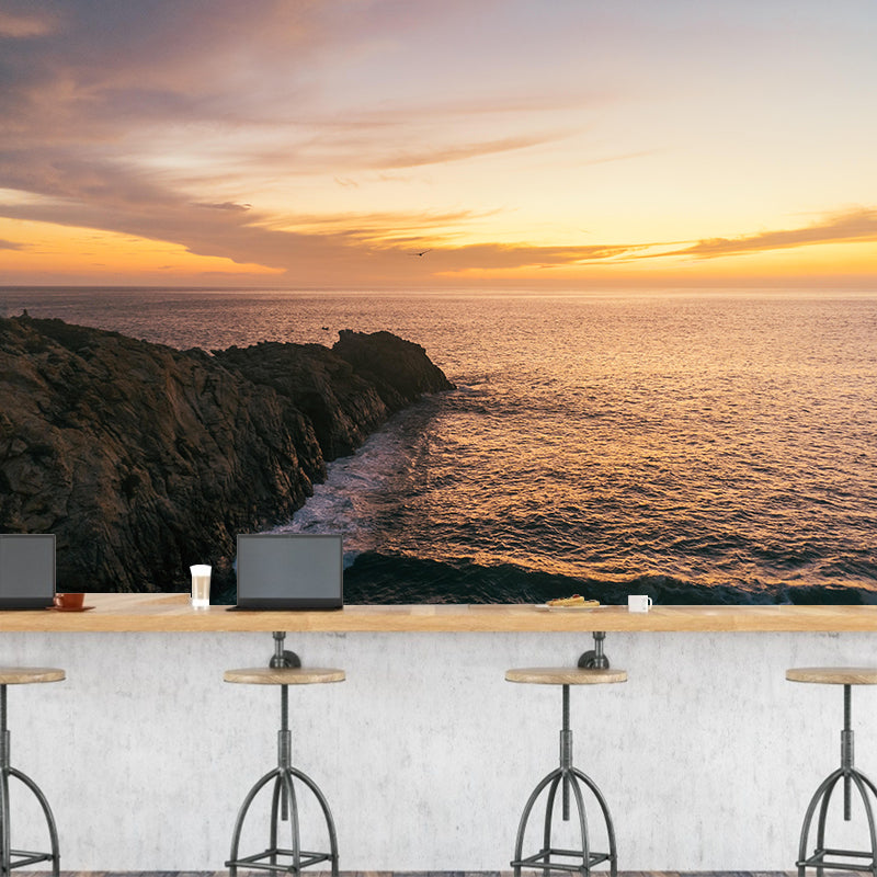 Sea of Twilight Mural Wallpaper Contemporary Wall Covering Bathroom Floor Murals