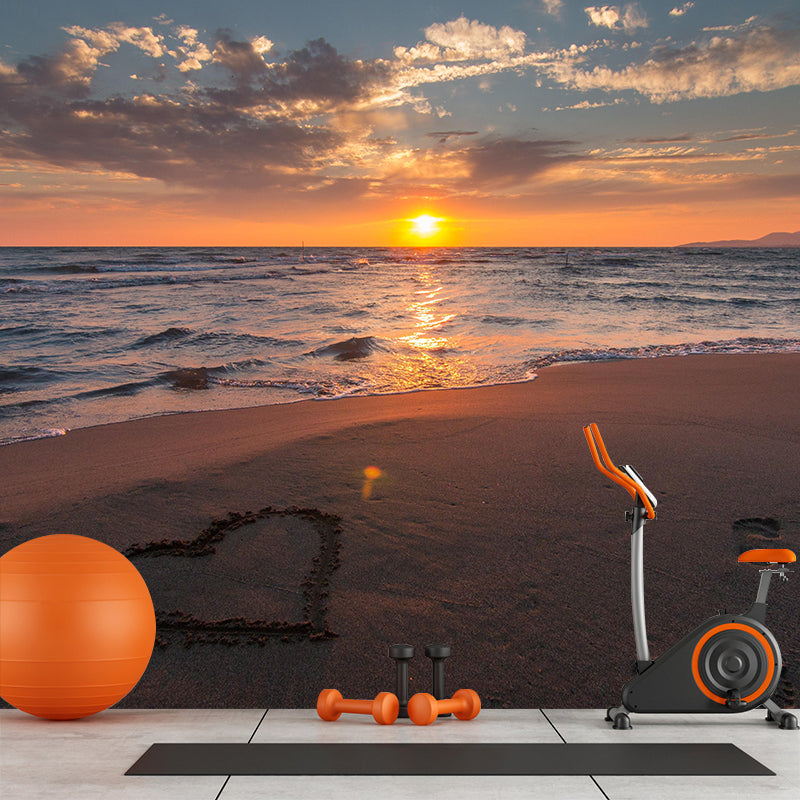 Sea of Twilight Mural Wallpaper Contemporary Wall Covering Bathroom Floor Murals