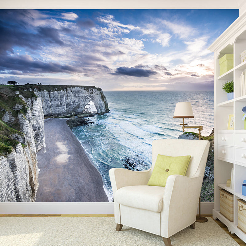 Normandy Waters Wallpaper Mural Contemporary Wall Covering for Sleeping Room
