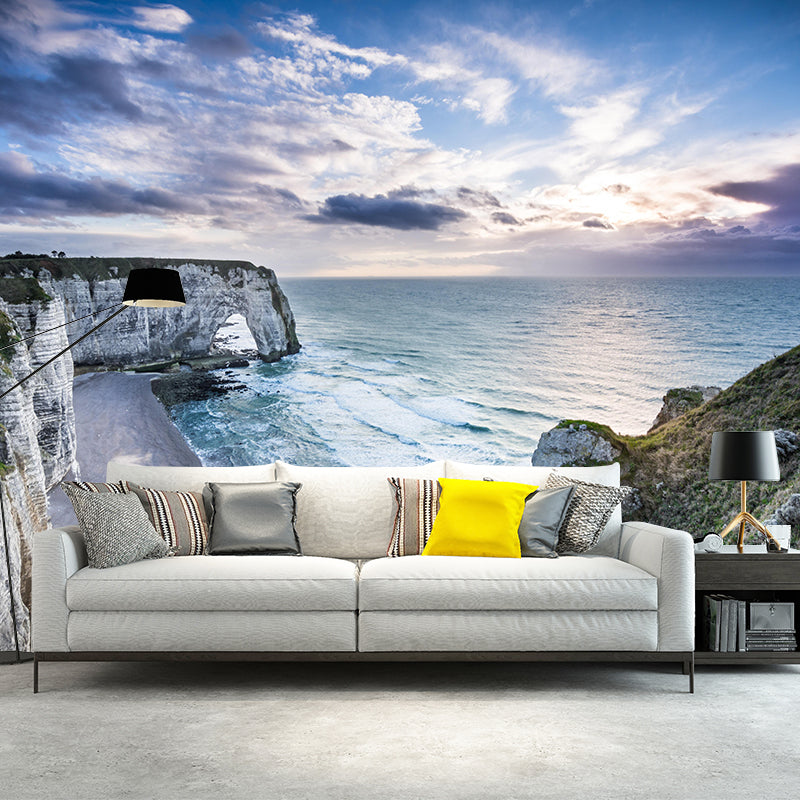 Normandy Waters Wallpaper Mural Contemporary Wall Covering for Sleeping Room