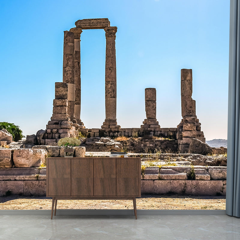 Photography Temple-of-Hercules Mural Wallpaper Wall Covering for Bathroom