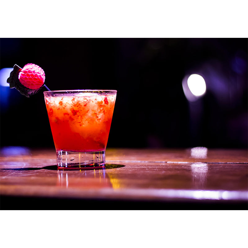 Customized Modern Cocktail Mural Wallpaper Decorative Restaurant Wall Art in Soft Color