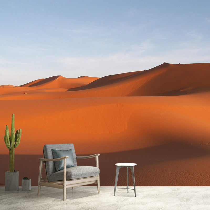 Soft Color Desert Landscape Mural Decal Modern Wall Covering for Sitting Room