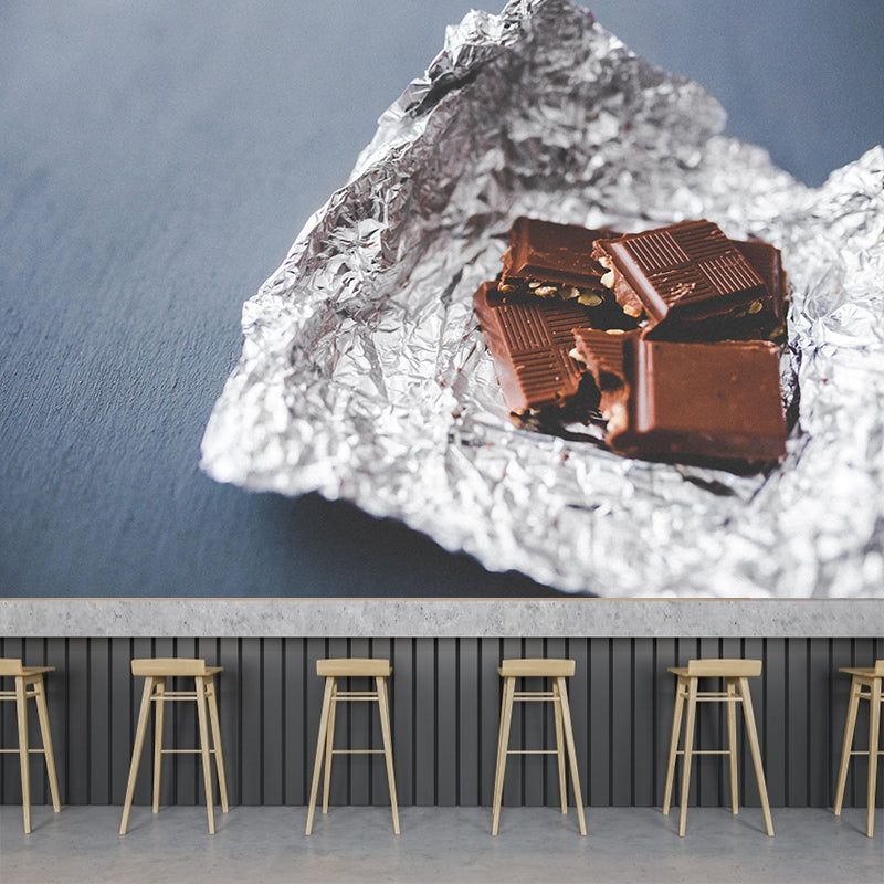 Business Sweet Chocolate Mural Decal Stain Resistant Cake Shop Wall Covering