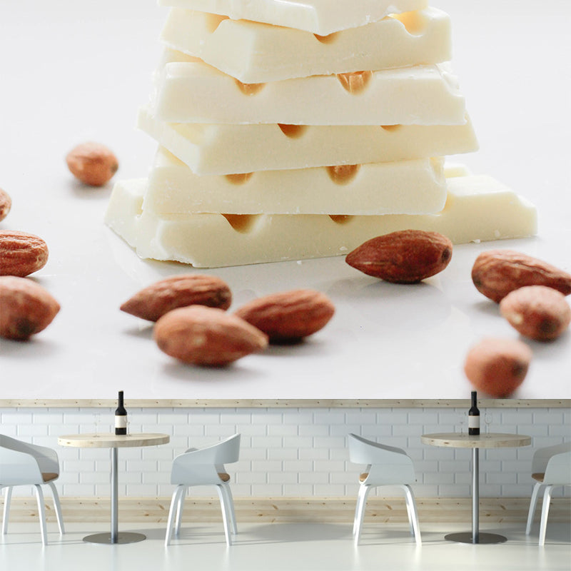 Business Sweet Chocolate Mural Decal Stain Resistant Cake Shop Wall Covering