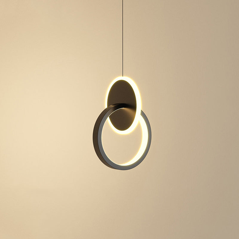 Minimalism LED Hanging Ceiling Light Metal 1-Light Ceiling Pendant Light