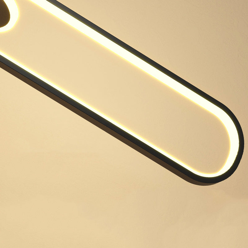 Minimalism LED Hanging Ceiling Light Metal 1-Light Ceiling Pendant Light