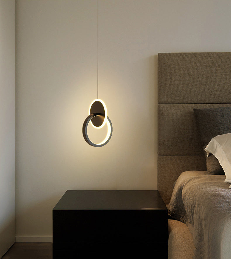 Minimalism LED Hanging Ceiling Light Metal 1-Light Ceiling Pendant Light