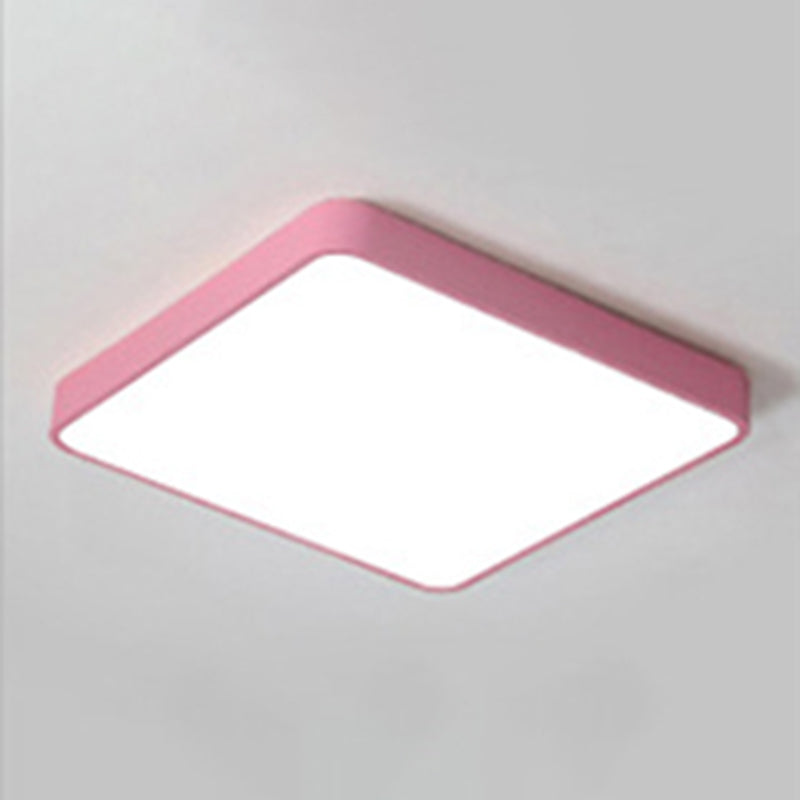 Metal Geometric Flush Mount Ceiling Lighting Fixture Modern Style 1-Light Flush Light