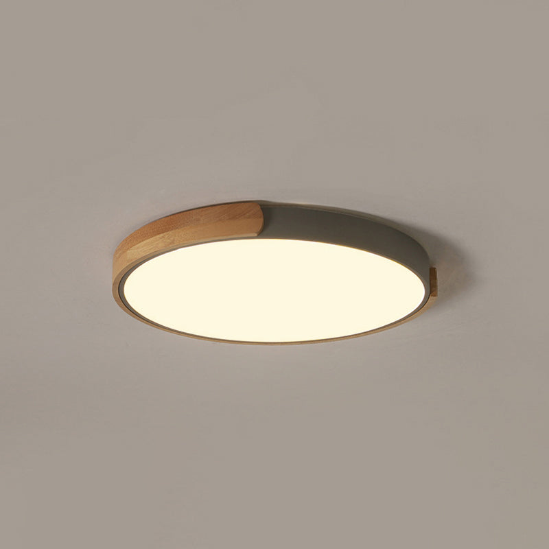 Modern Style 1-Light Flush Mount Light Fixtures Cylinder Metal Flush Ceiling Led Light Fixture