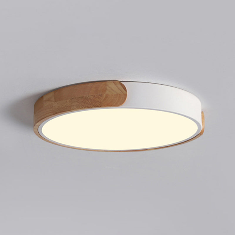 Modern Style 1-Light Flush Mount Light Fixtures Cylinder Metal Flush Ceiling Led Light Fixture
