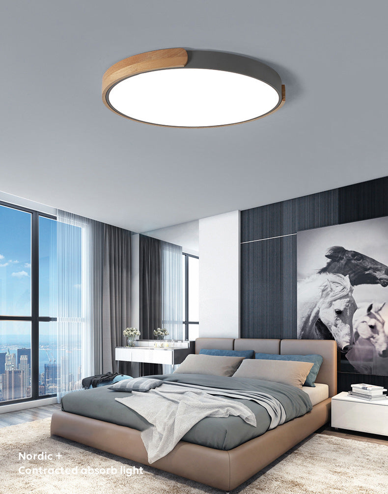 Modern Style 1-Light Flush Mount Light Fixtures Cylinder Metal Flush Ceiling Led Light Fixture