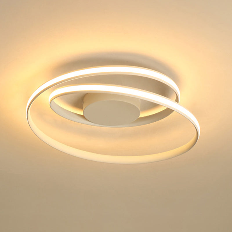 Plafonnier LED linéaire en silicone dans un plafonnier d'intérieur en aluminium de style concis moderne