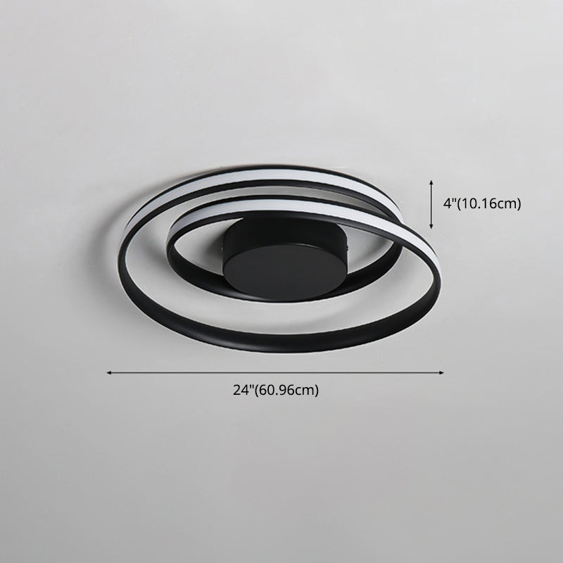 Plafonnier LED linéaire en silicone dans un plafonnier d'intérieur en aluminium de style concis moderne