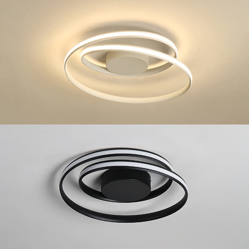 Plafonnier LED linéaire en silicone dans un plafonnier d'intérieur en aluminium de style concis moderne