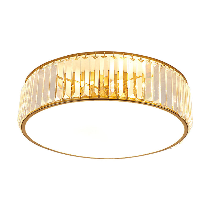 Moderne luxe geometrische inbouw smeedijzeren plafondlamp voor binnen met kristallen kap
