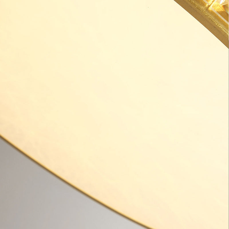 Moderne luxe geometrische inbouw smeedijzeren plafondlamp voor binnen met kristallen kap