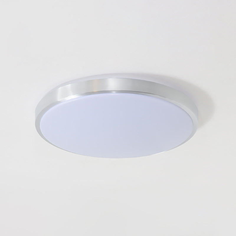 Style moderne aluminium LED encastré luminaire argent tambour encastré plafonnier