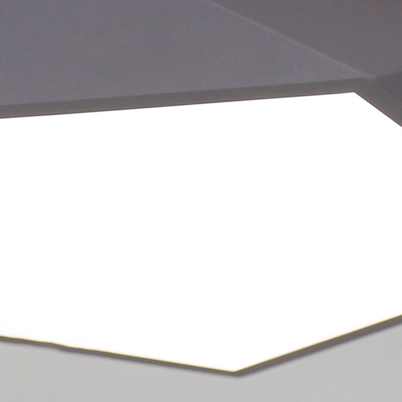 Acrylic Geometric LED Flush Mount in Modern Concise Style Iron Macaron Ceiling Light for Bedroom