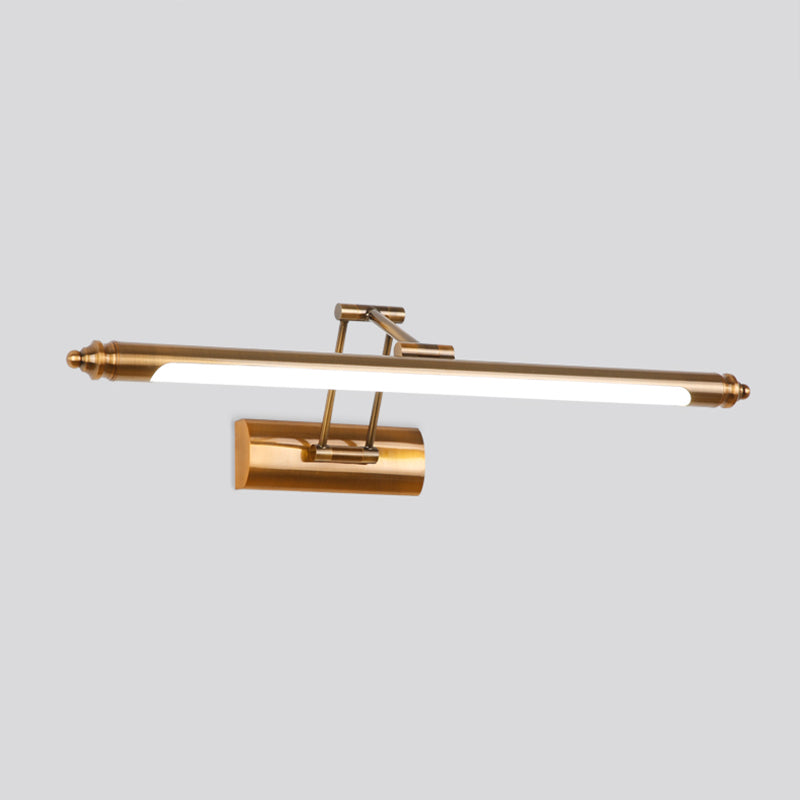 Metal linear Shade Mirror Wall Lights Modern 1 Head Wall Mount Fixture