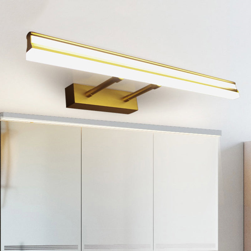 Linear Shade Wall Lighting Modern Simple Style Metal 2 Lights Sconce Lamp