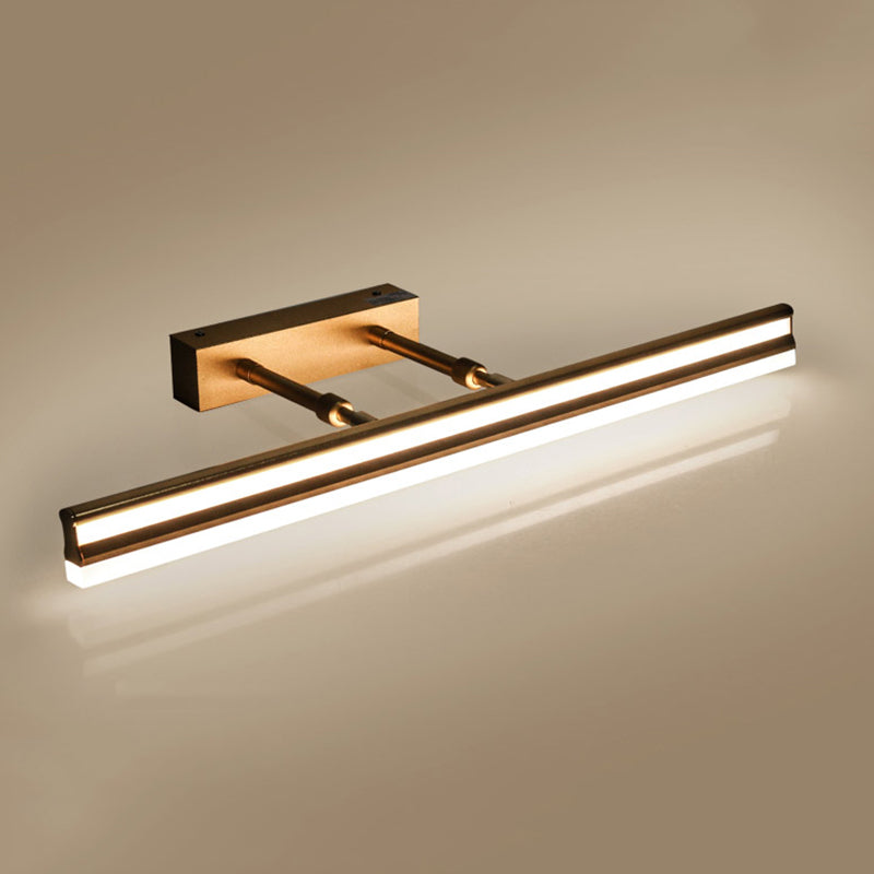 Illuminazione da parete tonalità lineare moderna semplice stile metallo a 2 luci lampada sconde