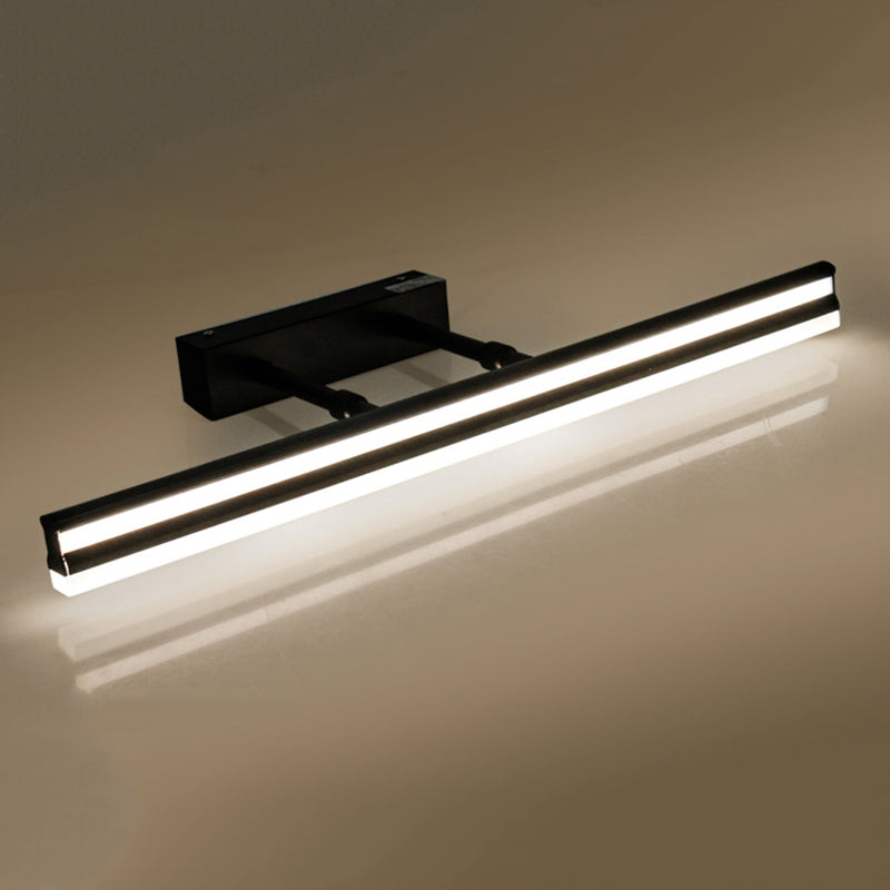Illuminazione da parete tonalità lineare moderna semplice stile metallo a 2 luci lampada sconde
