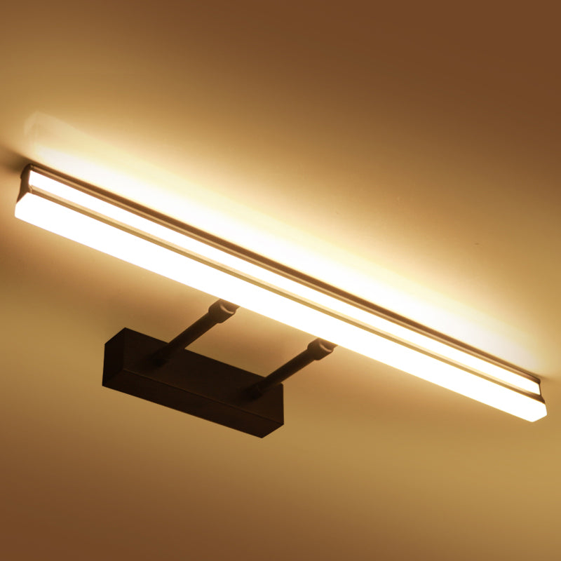 Illuminazione da parete tonalità lineare moderna semplice stile metallo a 2 luci lampada sconde