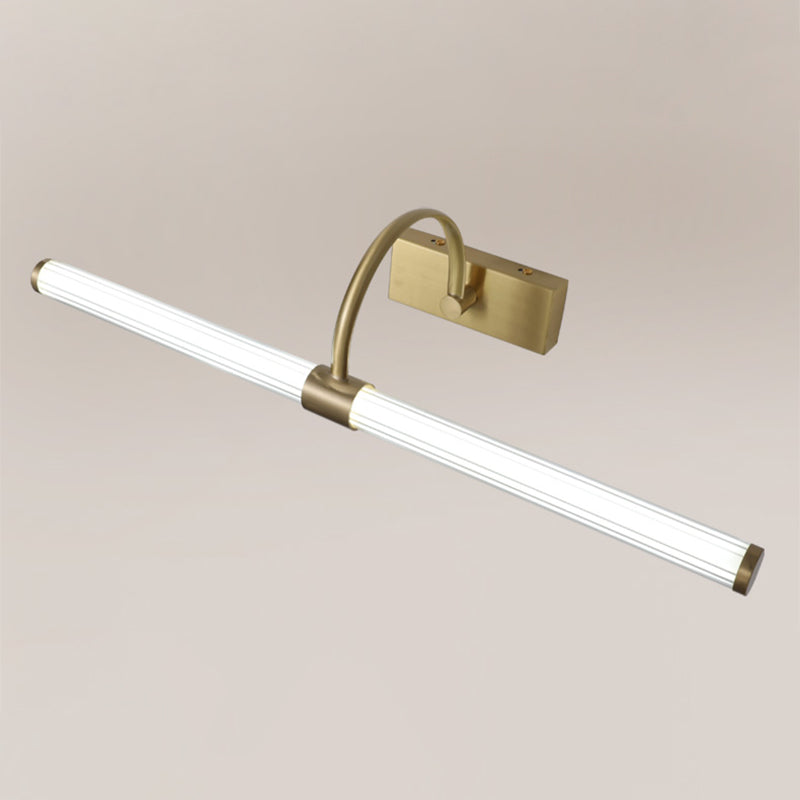 Metal linear Shade Mirror Wall Lights Modern 1 Head Wall Mount Fixture