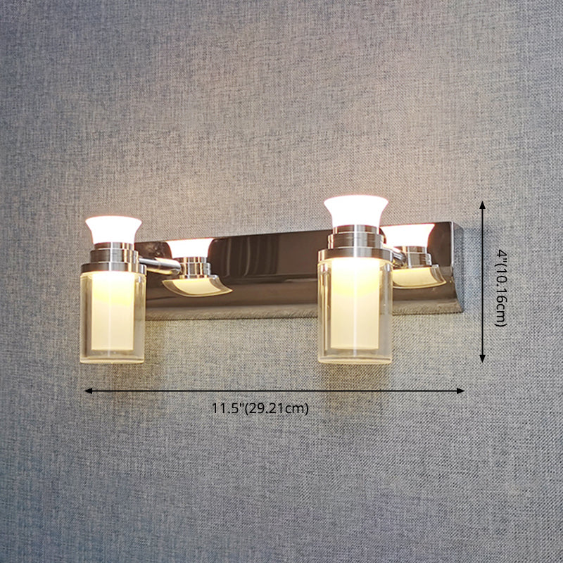 Luci da parete a specchio metallico moderno moderno semplice stye multime