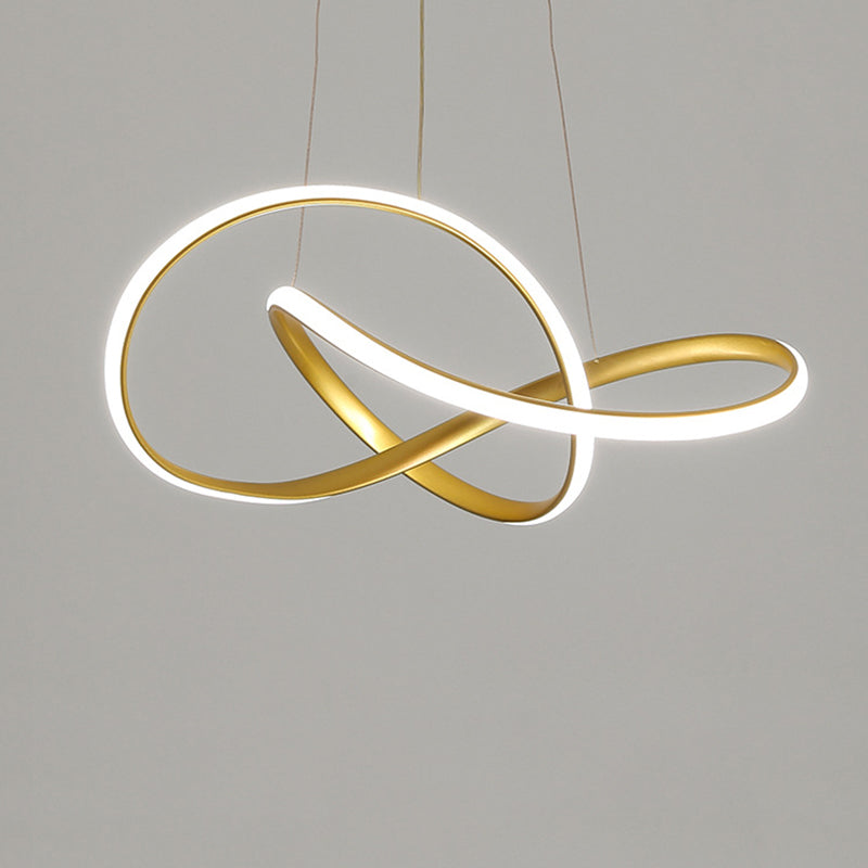 Gold Metal Hanging Pendant Lights Contemporary Hanging Lamps for Dining Room