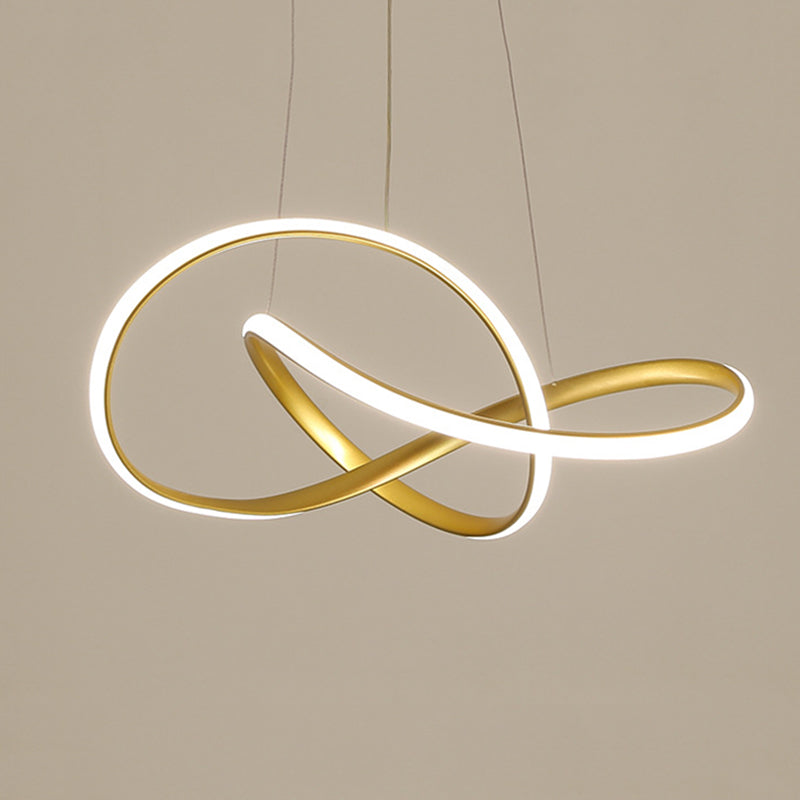 Gold Metal Hanging Pendant Lights Contemporary Hanging Lamps for Dining Room