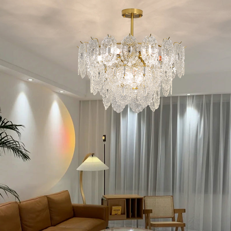 Luz de lámpara de araña moderna accesorios de iluminación de araña de araña circular