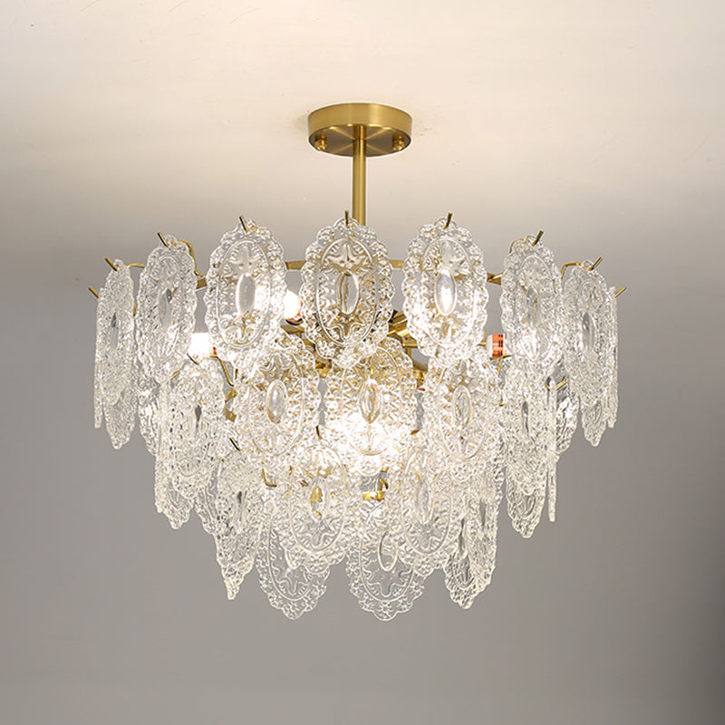 Luz de lámpara de araña moderna accesorios de iluminación de araña de araña circular