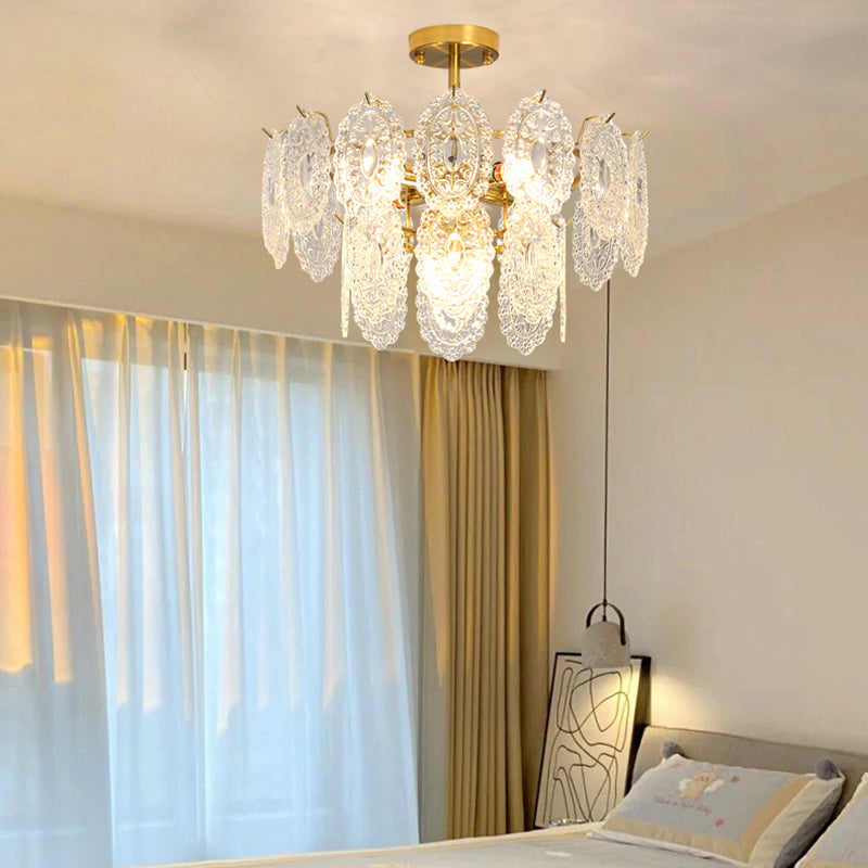 Luz de lámpara de araña moderna accesorios de iluminación de araña de araña circular