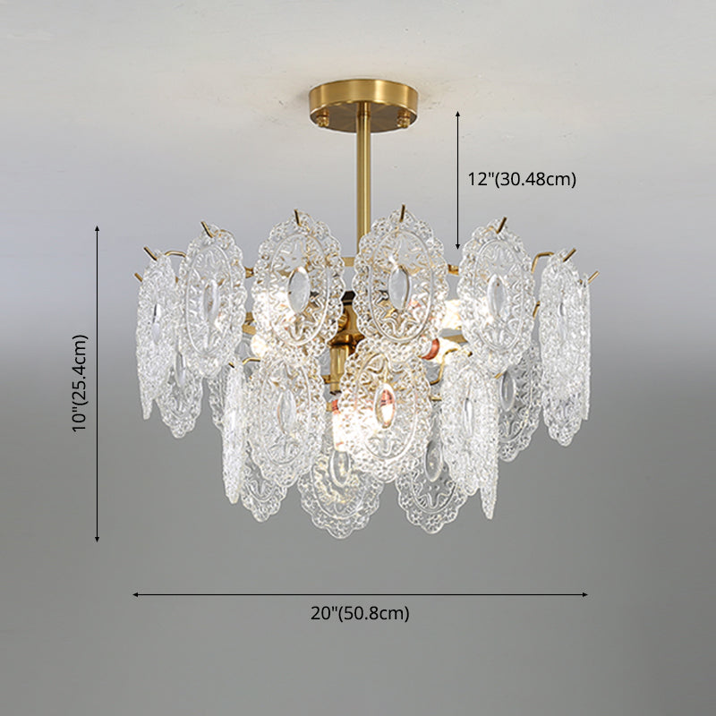 Luz de lámpara de araña moderna accesorios de iluminación de araña de araña circular