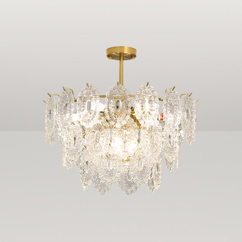 Luz de lámpara de araña moderna accesorios de iluminación de araña de araña circular