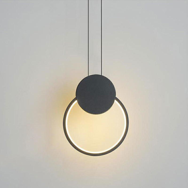 Contemporary Metal Pendant Light Fixture 1-Light Hanging Ceiling Light