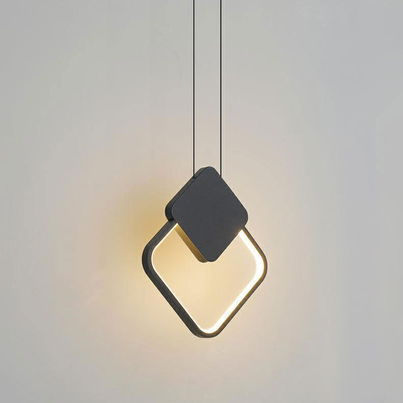 Contemporary Metal Pendant Light Fixture 1-Light Hanging Ceiling Light