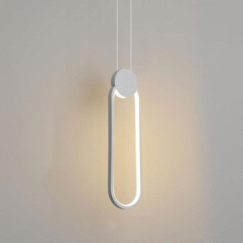Luminaire pendentif en métal contemporain 1 lumière plafond suspendu plafond