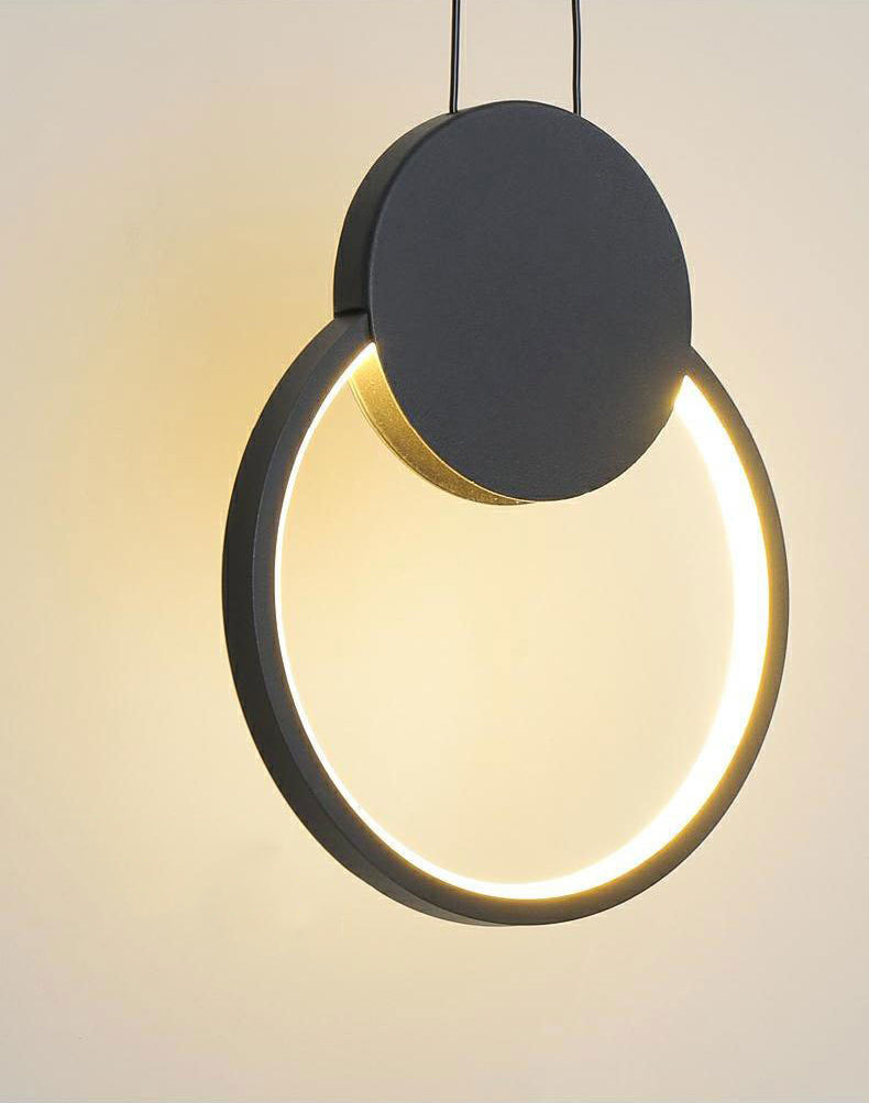 Contemporary Metal Pendant Light Fixture 1-Light Hanging Ceiling Light