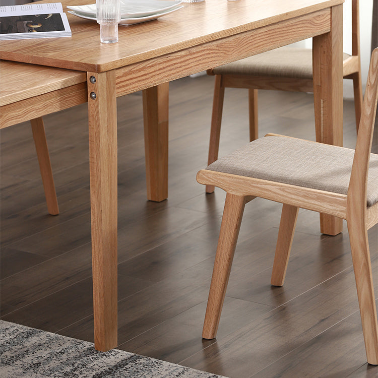 Contemporary Style Dining Table with Solid Wood Dining Table and Chairs for Home Use