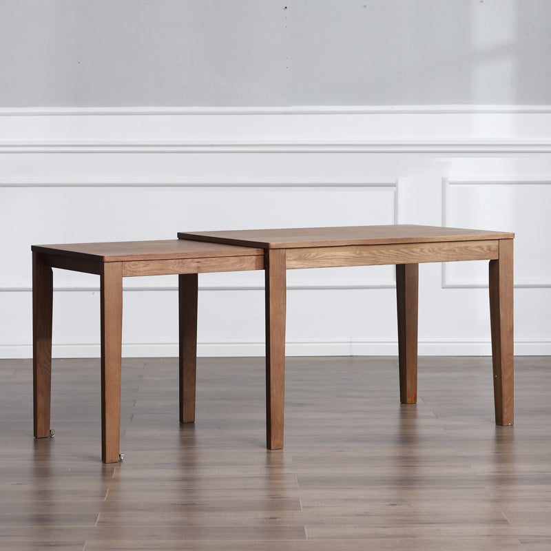 Contemporary Style Dining Table with Solid Wood Dining Table and Chairs for Home Use