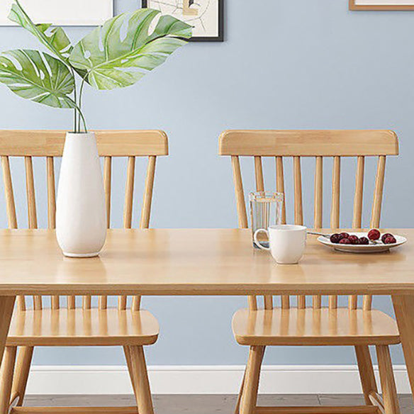Minimalist Style Dining Room Sets with Solid Wood Dining Table and Chairs